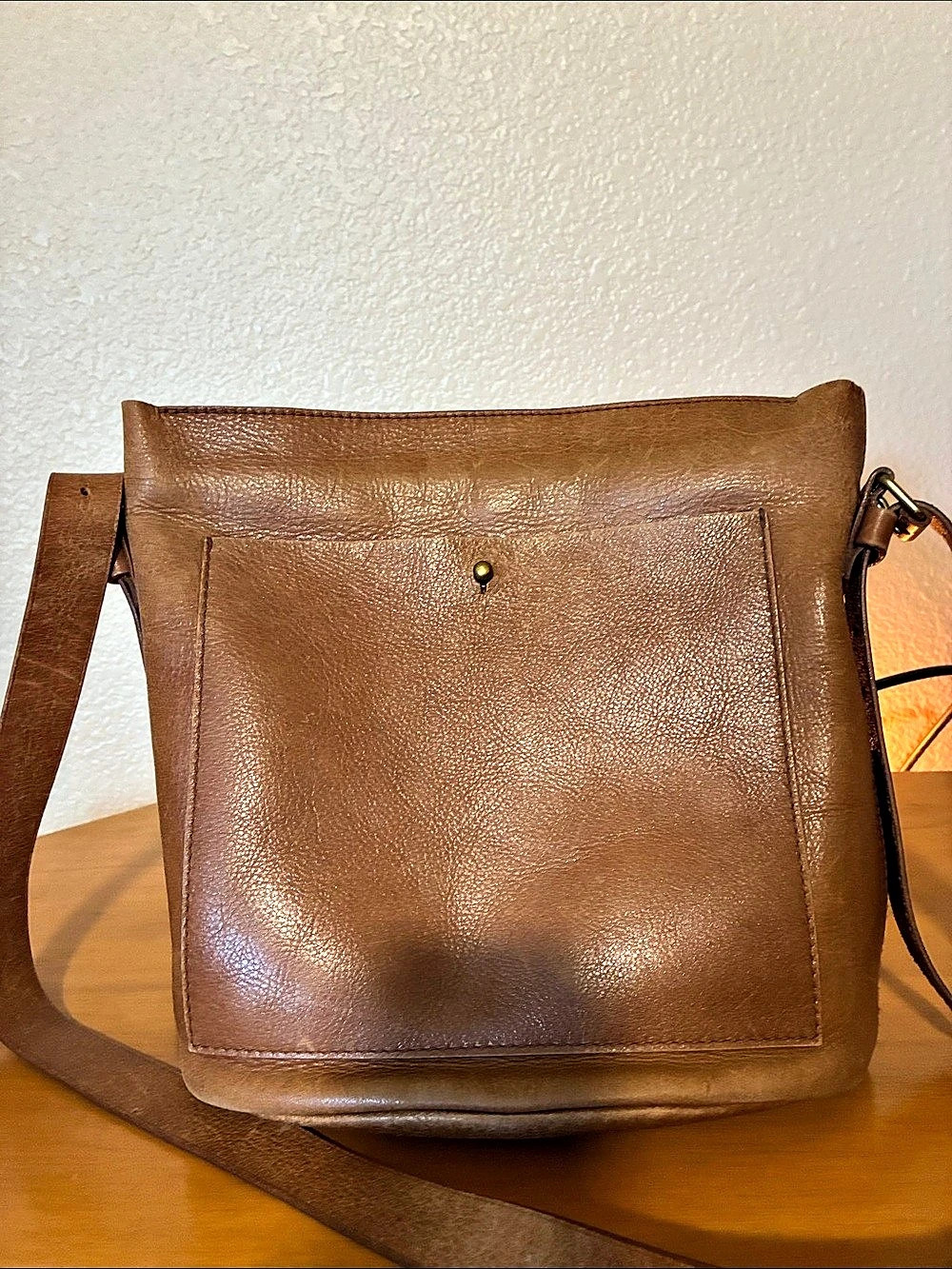Madewell 100% cow leather Crossbody Bag in Brown size 10*10